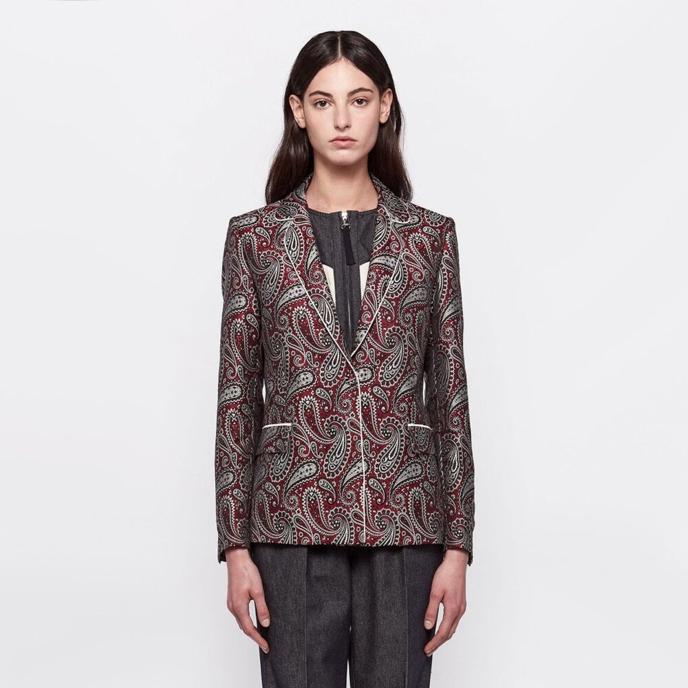 Golden Goose "Venice" paisley-print blazer, size 40 (fits size 2 or 2/4)